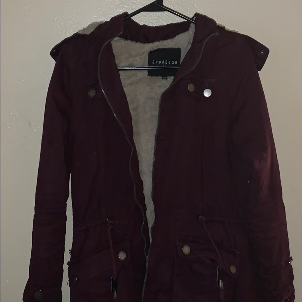 Wine Colored Winter Jacket SZ M